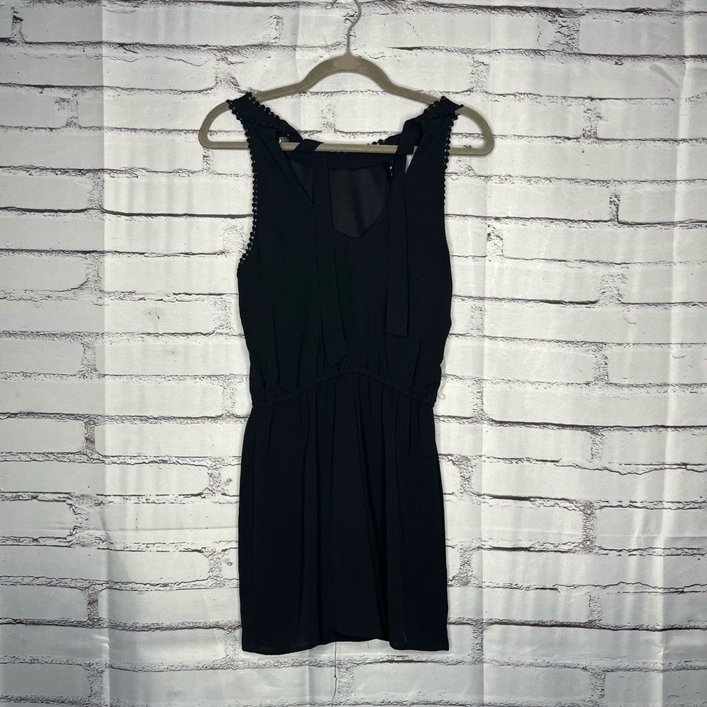 Trixxi Black Lace Sleeveless Romper S Lined Feminine Night Out Jumpsuit Evening